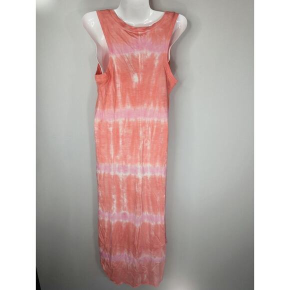 Gap Women's Pink Tie Dye Scoop Neck Midi Sundress Medium‎ NWT Coastal Kidcore - Picture 6 of 10